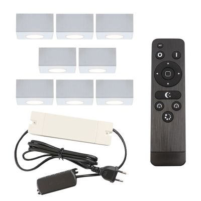Aplique de teto de veranda de alumínio branco, Fredo, 24W, LED 2700K, IP44, com comando à distância
