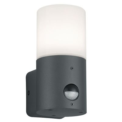 Candeeiro de parede exterior com sensor de movimento moderno antracite, Fjelso, IP44