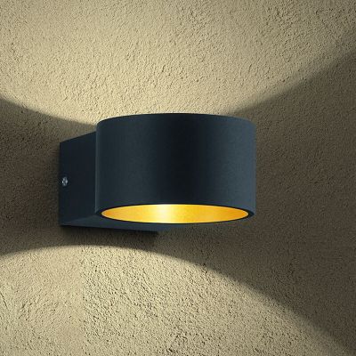 Candeeiro up down moderno preto, Tyra, 4,3W, LED 3000K