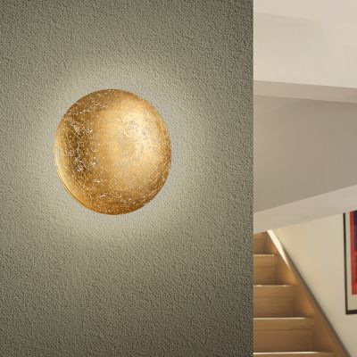 Aplique de parede design dourado, Wilke, 8W, LED 3000K
