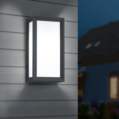 Candeeiro para exterior moderno antracite, Fidel, IP54