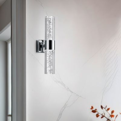Candeeiro up down design cromo, Delfina, 3,2W, LED 3000K, IP44