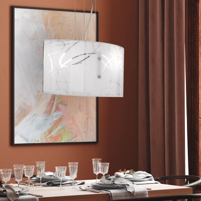 Candeeiro suspenso moderno branco, Antoine