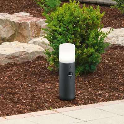 Candeeiro de pé exterior com sensor de movimento moderno antracite, Fjelso, IP44