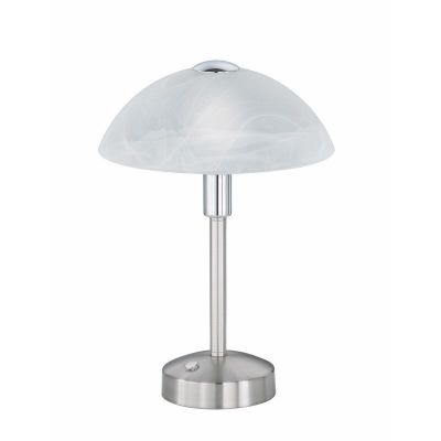 Candeeiro de banqueiro clássico níquel, Notaris, 4W, LED 3000K, com interruptor