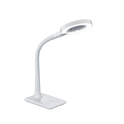 Candeeiro de secretaria moderno branco, Ulyssae, 5W, LED 3500K, com interruptor