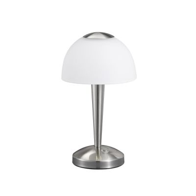 Candeeiro de mesa clássico níquel, Daphne, 4W, LED 3000K, com interruptor