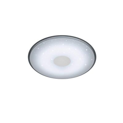 Plafon moderno branco, Levain, 30W, LED ajustável de branco quente a branco frio, com comando à distância