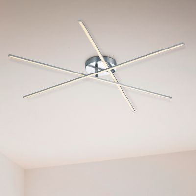 Plafon design níquel, Gottrup, 8,5W, LED 3000K
