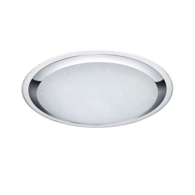Plafon moderno branco, Romain, 95W, LED ajustável de branco quente a branco frio, com comando à distância