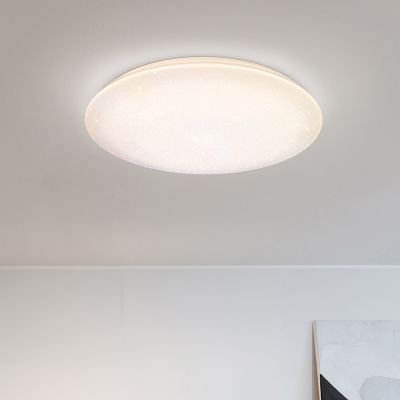 Plafon de plástico branco, Yafu, 80W, LED ajustável de branco quente a branco frio, com comando à distância