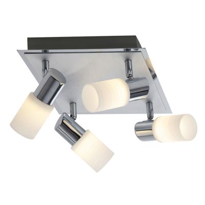 Foco de teto de vidro cinzento, Morely, 4,3W, LED 3000K