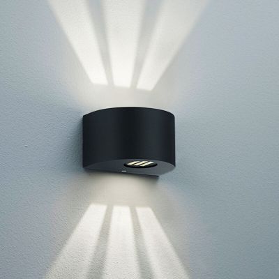 Candeeiro para exterior design preto, Sandkas, 2W, LED 3000K, IP44