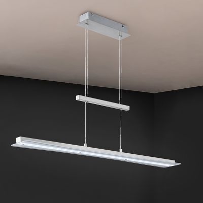 Candeeiro suspenso moderno níquel, Port, 18W, LED ajustável de branco quente a branco frio