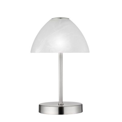 Candeeiro de mesa moderno níquel, Aaron, 2,5W, LED 3000K, com interruptor