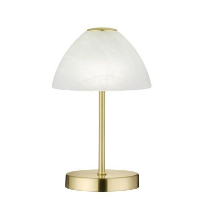 Candeeiro de mesa moderno latão, Aaron, 2,5W, LED 3000K, com interruptor