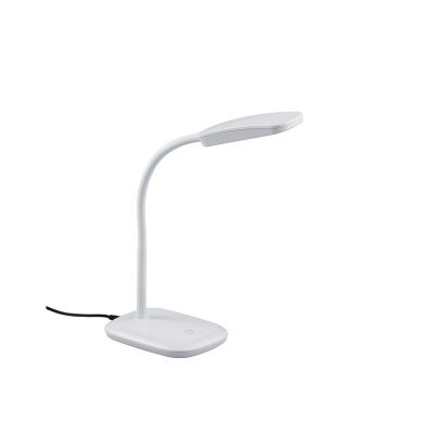 Candeeiro de secretaria moderno branco, Charlot, 3,5W, LED 3000K, com interruptor
