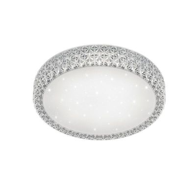 Plafon clássico branco, Valentina, 27W, LED ajustável de branco quente a branco frio, com comando à distância