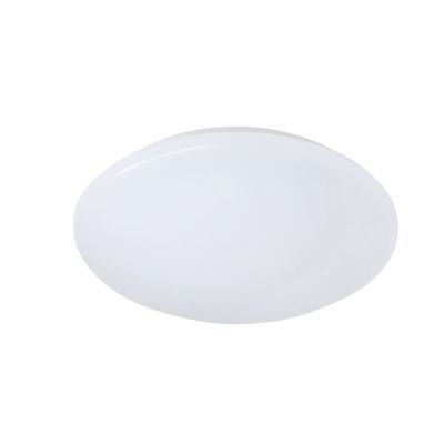 Plafon de plástico branco, Vanysia, 12W, LED 3000K, IP44