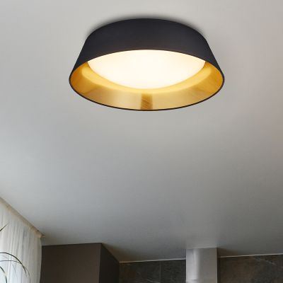 Plafon moderno preto, Gjern, 18W, LED 3000K