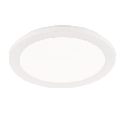 Plafon moderno branco, Gistrup, 15W, LED 3000K, IP44, regulável em 3 níveis