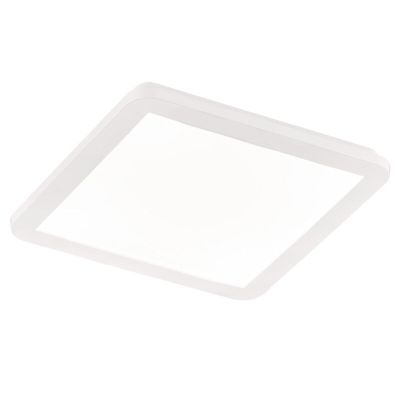 Plafon moderno branco, Gistrup, 18W, LED 3000K, IP44, regulável em 3 níveis