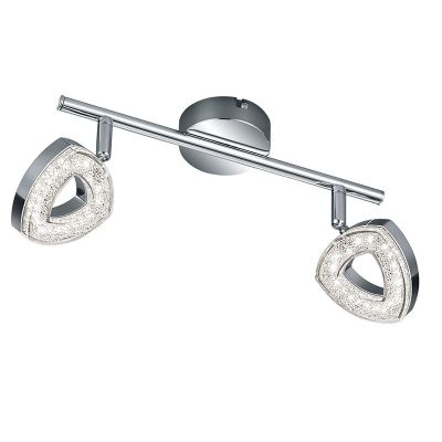 Aplique de parede moderno cromo, Vayannah, 4,5W, LED 3000K
