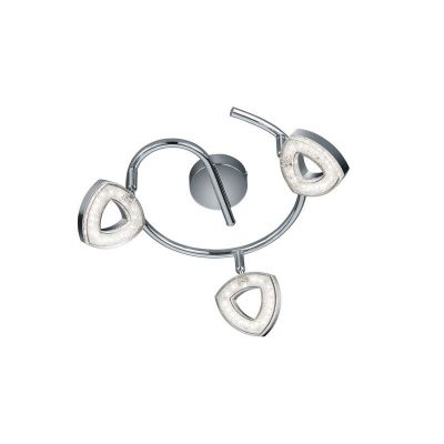 Aplique de parede moderno cromo, Vayannah, 4,5W, LED 3000K