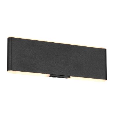 Candeeiro up down moderno preto, Zwier, 2W, LED ajustável de branco quente a branco frio, com interruptor