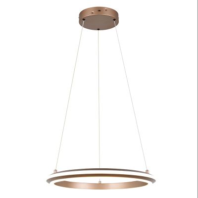 Candeeiro suspenso moderno castanho, Jiry, 34W, LED white switch, regulável em 3 níveis