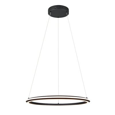 Candeeiro suspenso moderno preto, Jiry, 48W, LED white switch, regulável em 3 níveis