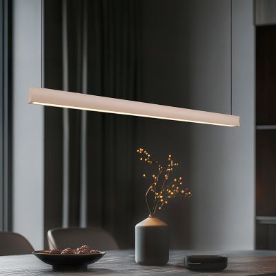 Candeeiro suspenso moderno bege, Wishal, 29W, LED white switch, regulável em 3 níveis