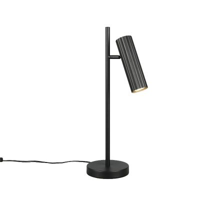 Candeeiro de mesa moderno preto, Sieb, com interruptor