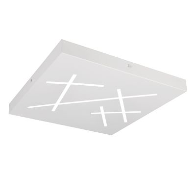 Plafon design branco, Eelco, 24W, LED ajustável de branco quente a branco frio, regulável em 3 níveis
