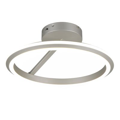 Candeeiro de teto moderno níquel, Jiry, 34W, LED white switch, regulável em 3 níveis