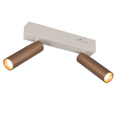 Foco de teto moderno castanho, Smail, 5,5W, LED white switch, regulável em 3 níveis