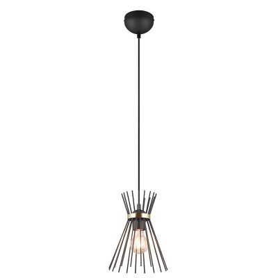 Candeeiro suspenso industrial preto, Fransiscus
