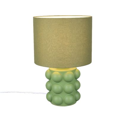 Candeeiro de mesa de cerâmica verde, Cihad, com interruptor