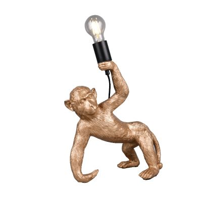 Candeeiro de mesa de plástico dourado, Macaca