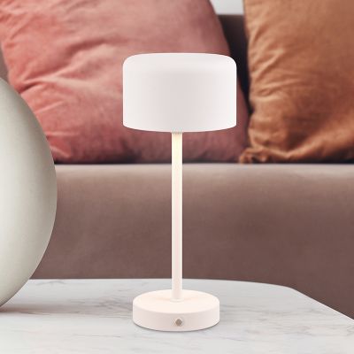Candeeiro de mesa moderno branco, Dustin, 1,5W, LED 3000K, com dimmer tátil