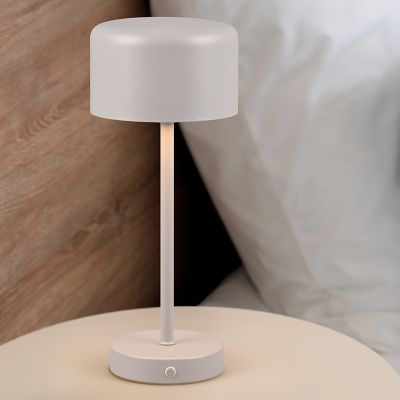Candeeiro de mesa moderno cinzento, Dustin, 1,5W, LED 3000K, com dimmer tátil