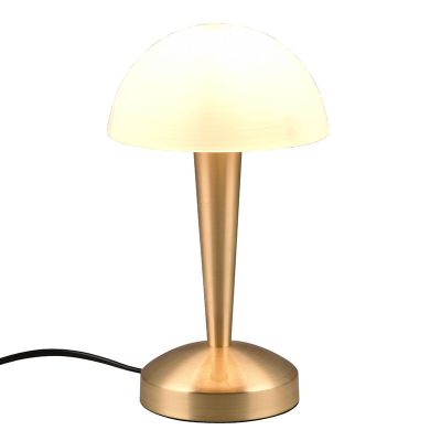 Candeeiro de mesa moderno latão, Delila, com dimmer tátil