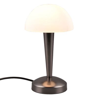 Candeeiro de mesa moderno preto, Delila, com dimmer tátil