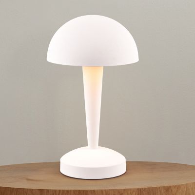 Candeeiro de mesa moderno branco, Delila, com dimmer tátil