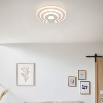 Candeeiro de teto design branco, Yeel, 35W, LED ajustável de branco quente a branco frio, regulável em 3 níveis