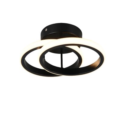 Candeeiro de teto design preto, Yasser, 7W, LED 3000K