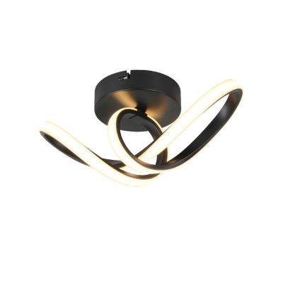 Candeeiro de teto design preto, Wiard, 7W, LED 3000K