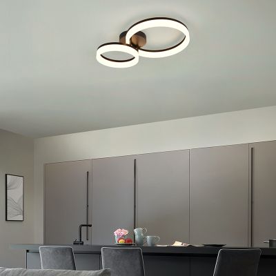 Candeeiro de teto design preto, Ufuk, 22W, LED 3000K