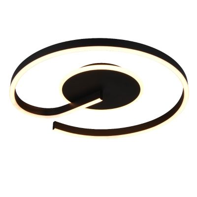 Candeeiro de teto design preto, Ymer, 21W, LED white switch, regulável em 3 níveis