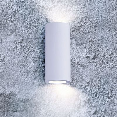 Candeeiro up down de gesso branco, Zelar